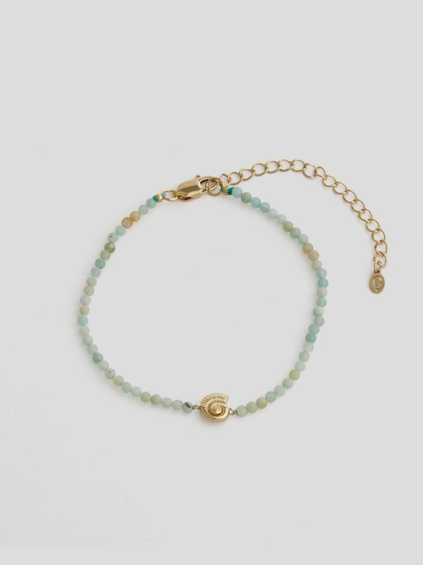 Align x Curious - Soleil Bracelet - Amazonite in Champagne Gold