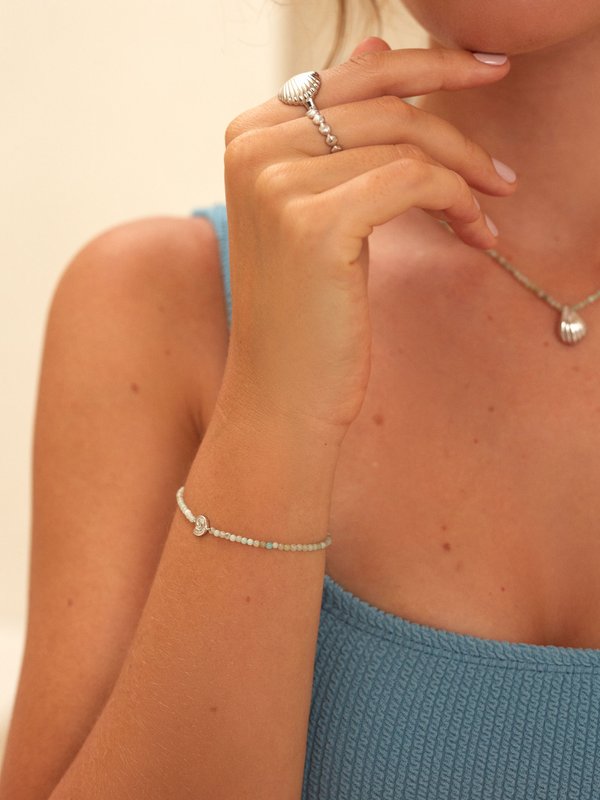 Align x Curious - Soleil Bracelet - Amazonite in Silver