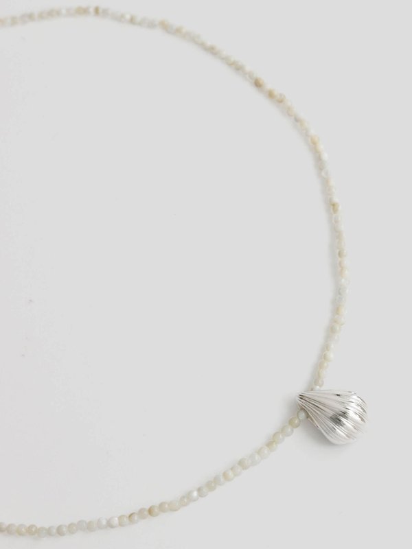 Align x Curious - Soleil Necklace - Mother of Pearl in Silver