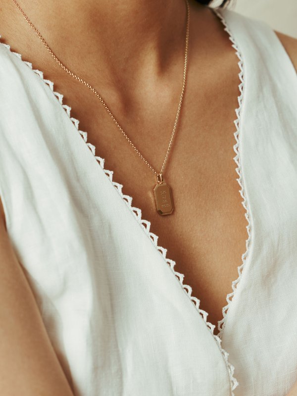 Armory Necklace (Medium) in Champagne Gold