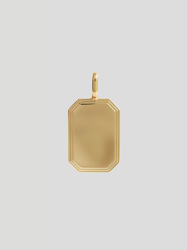 Armory Pendant (Medium) in Champagne Gold