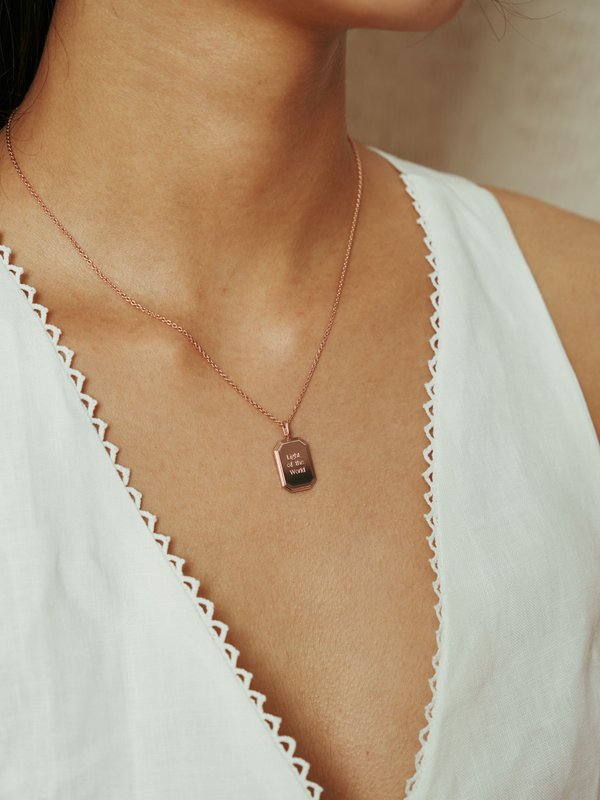 Armory Necklace (Medium) in Rose Gold
