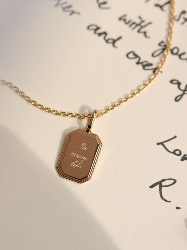 Armory Necklace (Petite) in Champagne Gold