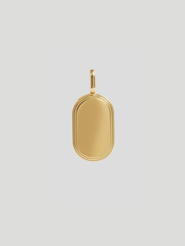 Sire Pendant (Medium) in Champagne Gold