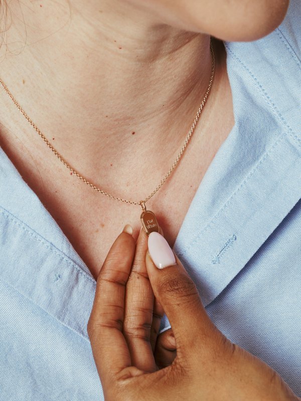 Sire Necklace (Petite) in Champagne Gold