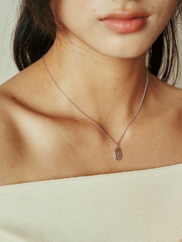 Sire Pendant (Petite) in Silver - Birth Flower