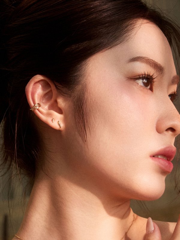 National Gallery Singapore x Curious Creatures - Jean Ear Cuff in Champagne Gold (Single)