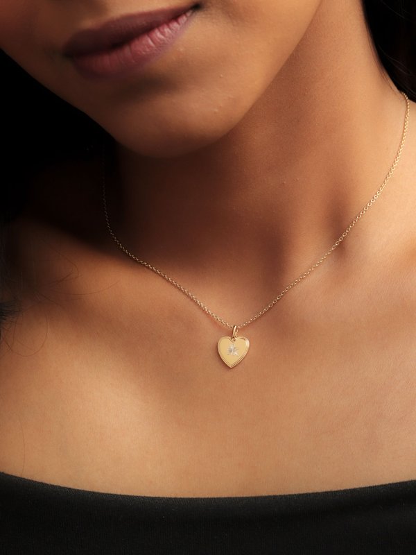 Celare Necklace in Champagne Gold - Birth Flower