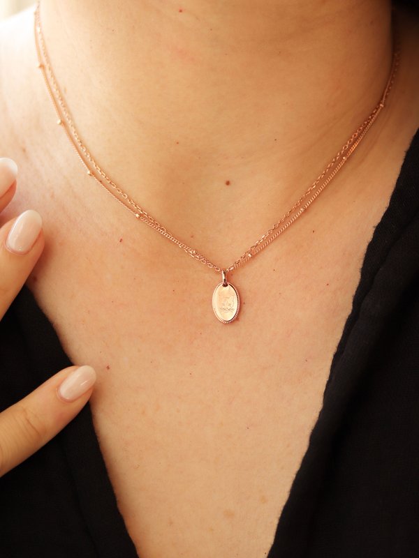 Lexi Necklace in Rose Gold - Birth Flower