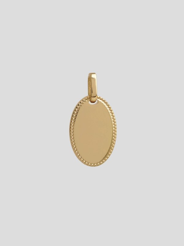 Lexi Pendant in Champagne Gold - Cat Illustration