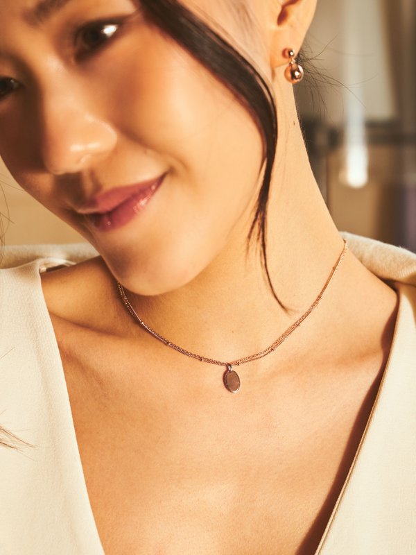 Lexi Necklace in Rose Gold