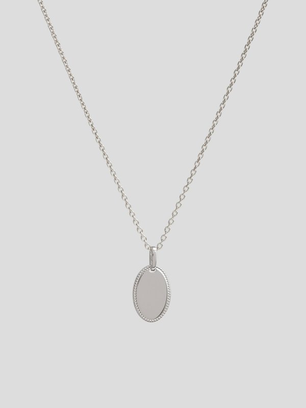 Lexi Necklace in Silver - Cat Illustration