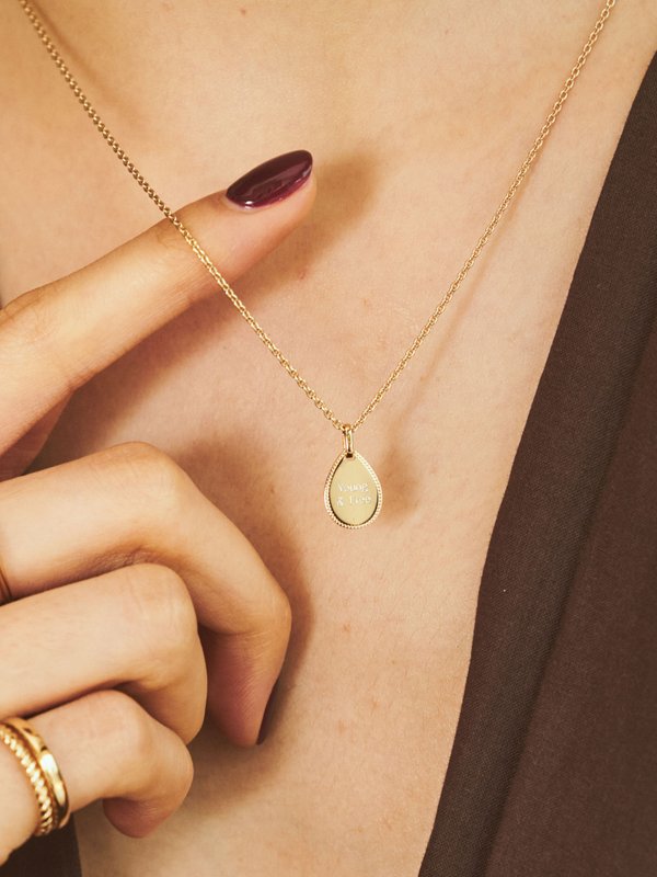 Lily Necklace in Champagne Gold