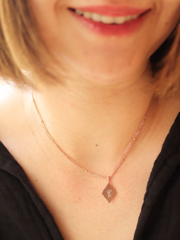 Mystic Necklace in Rose Gold - Birth Flower