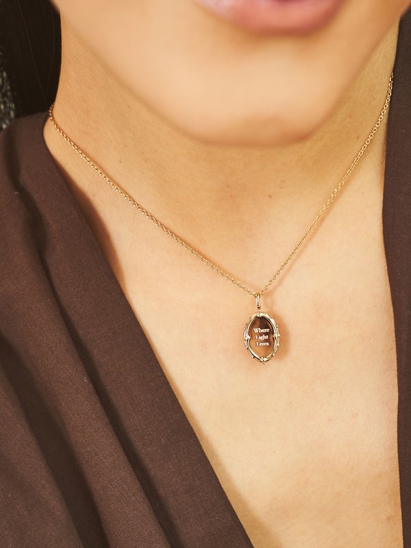 Petrova Necklace in Champagne Gold