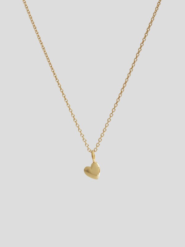 Coeur Necklace in Champagne Gold