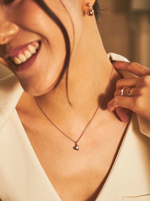 Coeur Pendant in Rose Gold