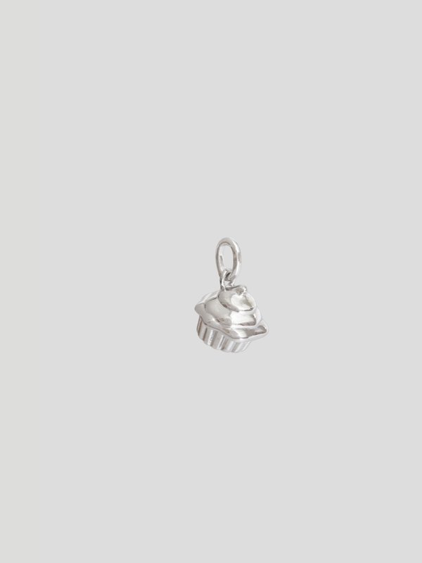 Cupcake Pendant in Silver