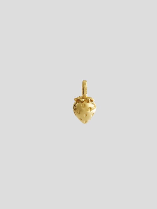 Strawberry Pendant in Champagne Gold