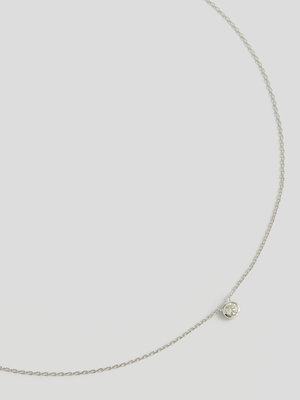 Daylight Necklace - Diamond in 14k White Gold