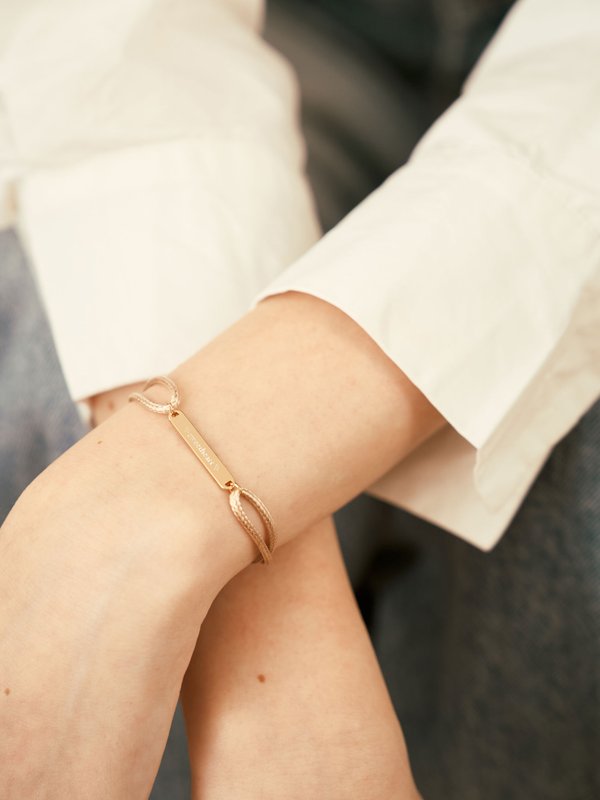 Bond Cord Bracelet in Champagne Gold