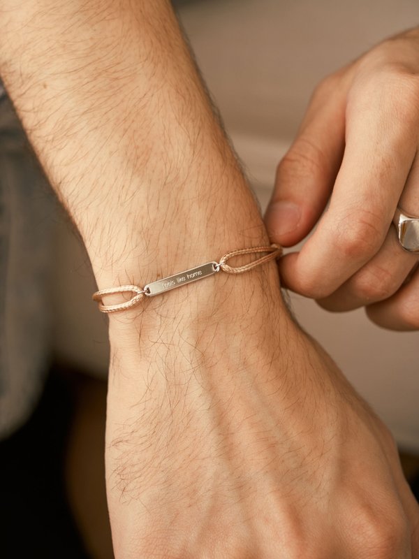 Bond Cord Bracelet in Silver