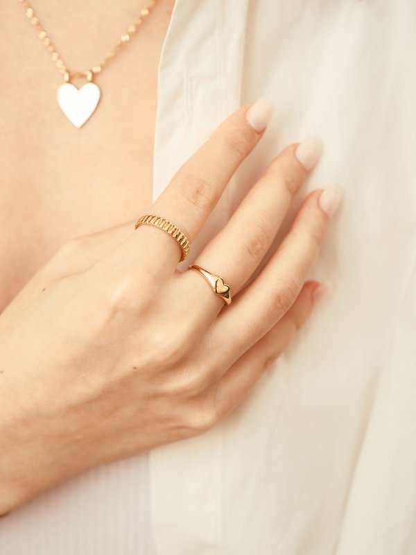 Mon Chéri Ring in Champagne Gold