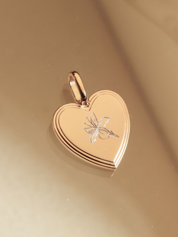 Celare Pendant in Champagne Gold - Birth Flower