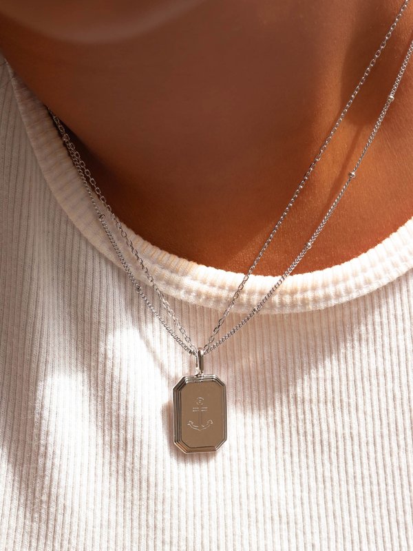 Armory Pendant (Medium) in Silver - Icon Series