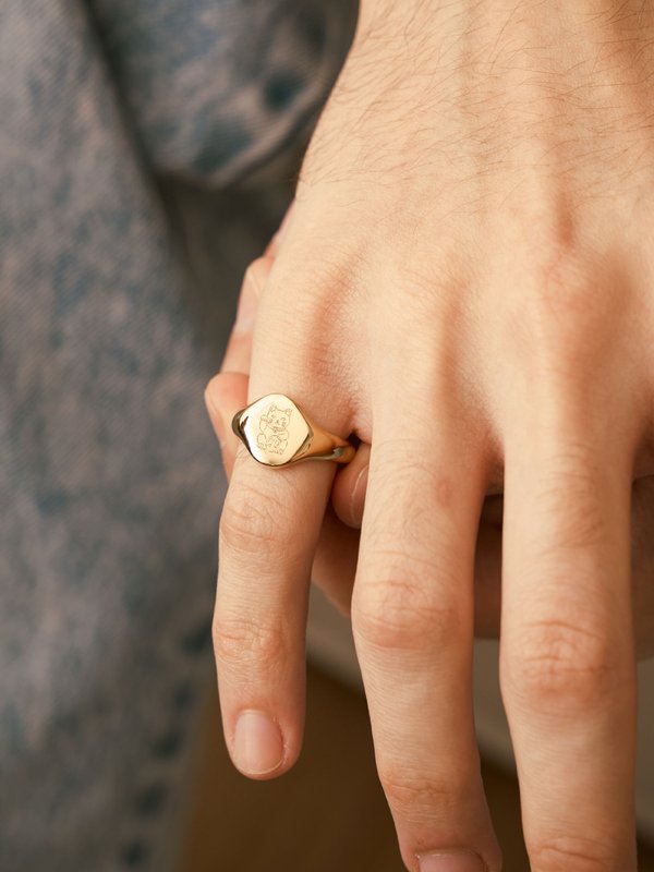 Salvatore Ring in Champagne Gold - Icon Series