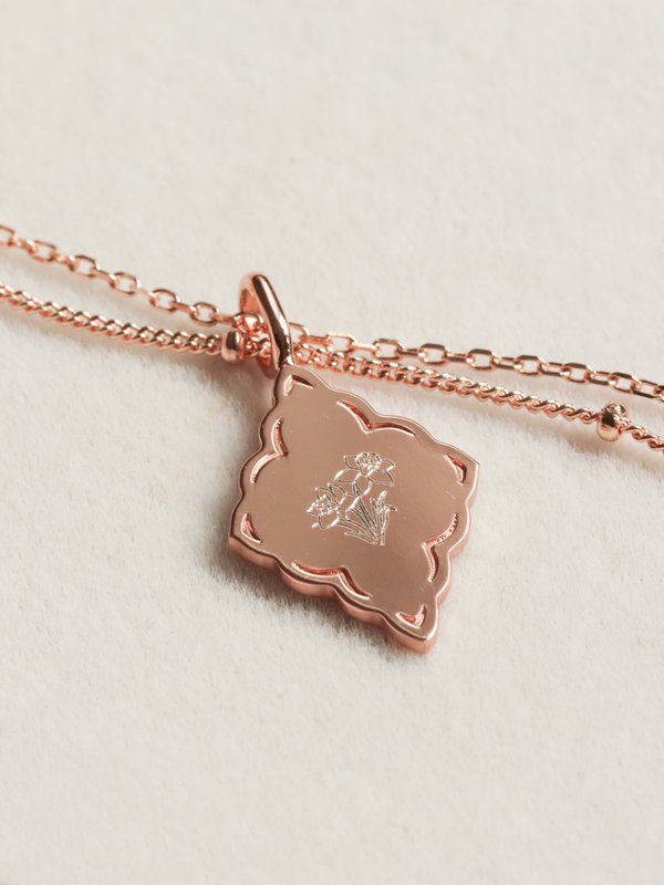 Mystic Necklace in Rose Gold - Birth Flower