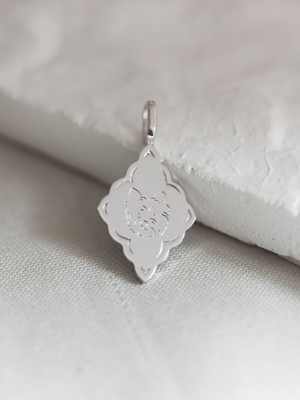 Mystic Pendant in Silver - Pet Illustration