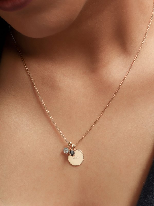 Sybil Necklace in Champagne Gold