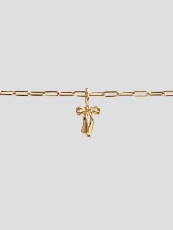 Ribbon Bracelet in Champagne Gold