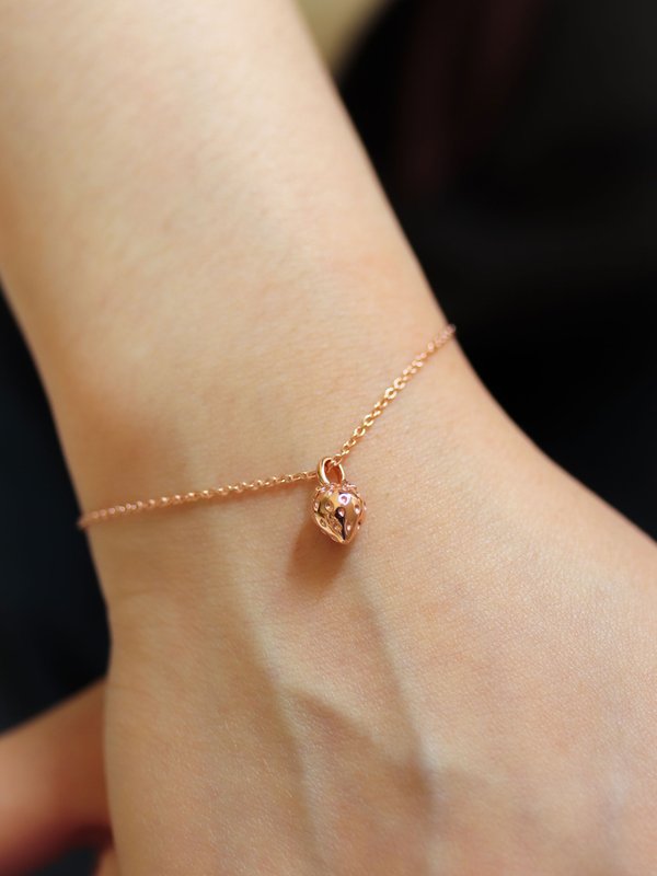 Strawberry Bracelet in Rose Gold