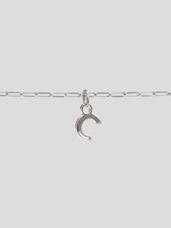I Am Bracelet - A to Z Pendant with Chain in Silver