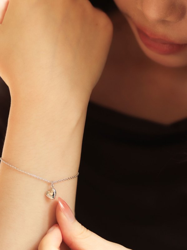 Coeur Bracelet in Silver