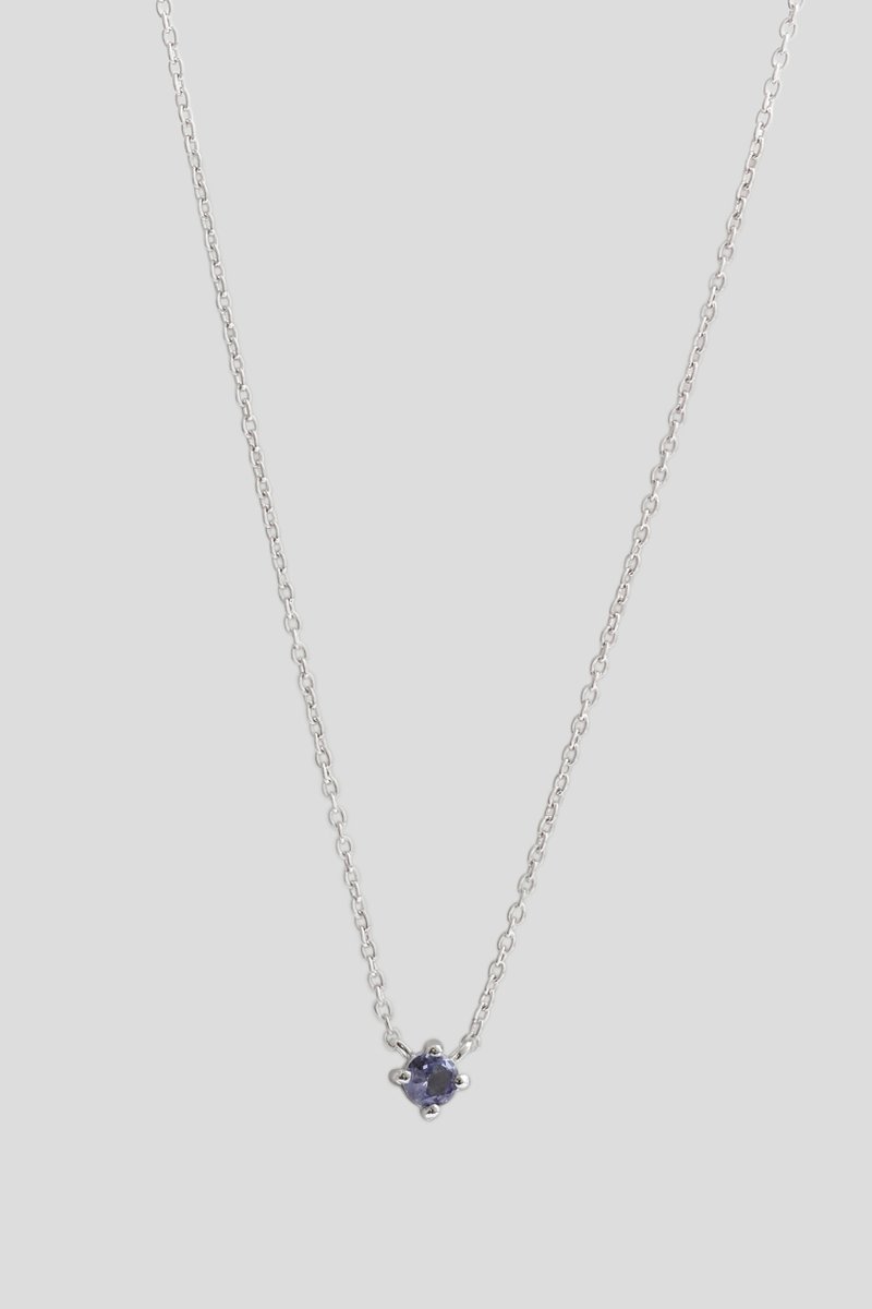 1945 Silver Necklace with White Topaz