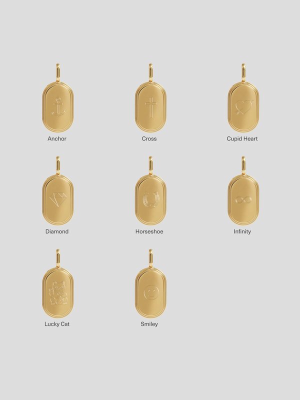 Sire Necklace (Medium) in Champagne Gold - Icon Series