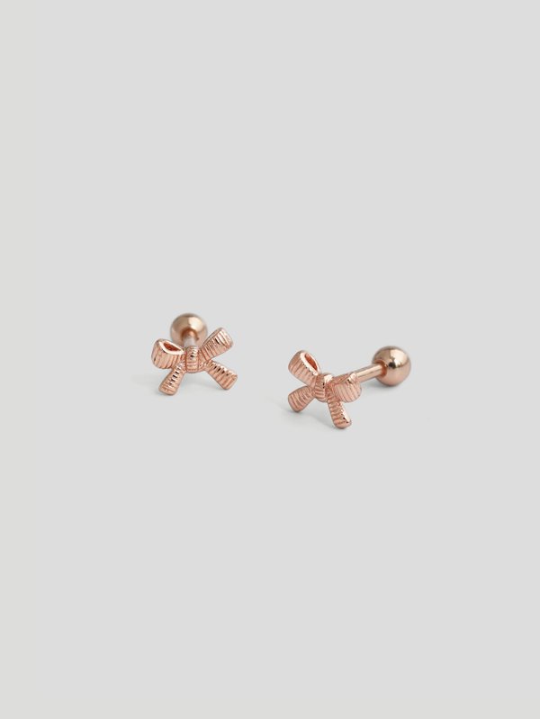 Arco Ear Studs in Rose Gold