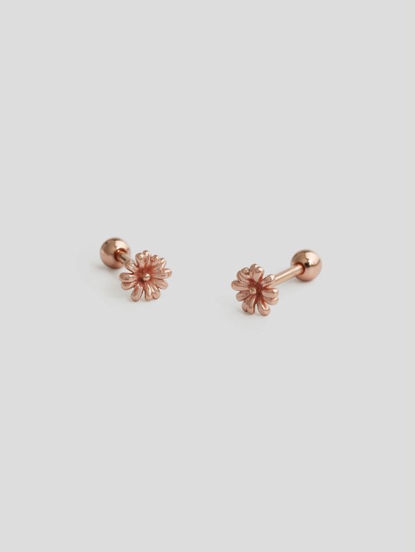 Aster Ear Studs in Rose Gold