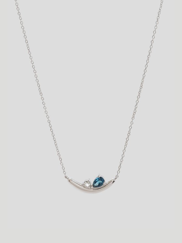 Wisteria Necklace - London Blue Topaz in Silver