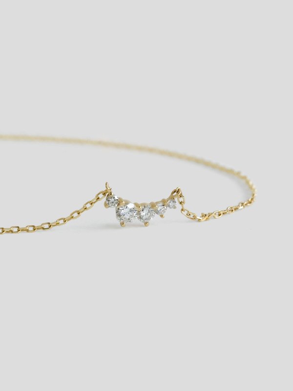 Stardust Necklace - Diamonds in 14k Gold