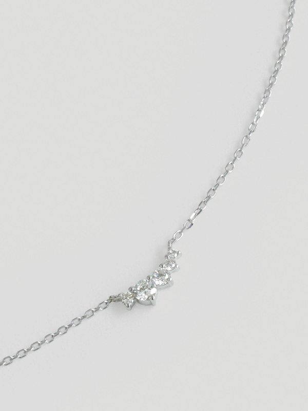 Stardust Necklace - Diamonds in 14k White Gold