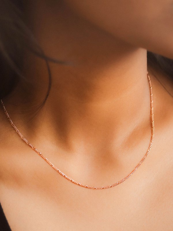 Figaro Necklace in Rose Gold