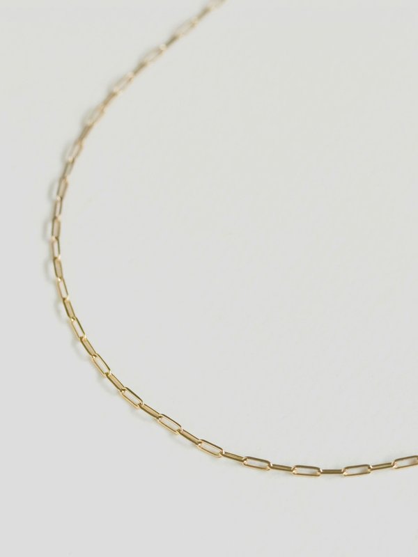 Larga Link Necklace in Champagne Gold