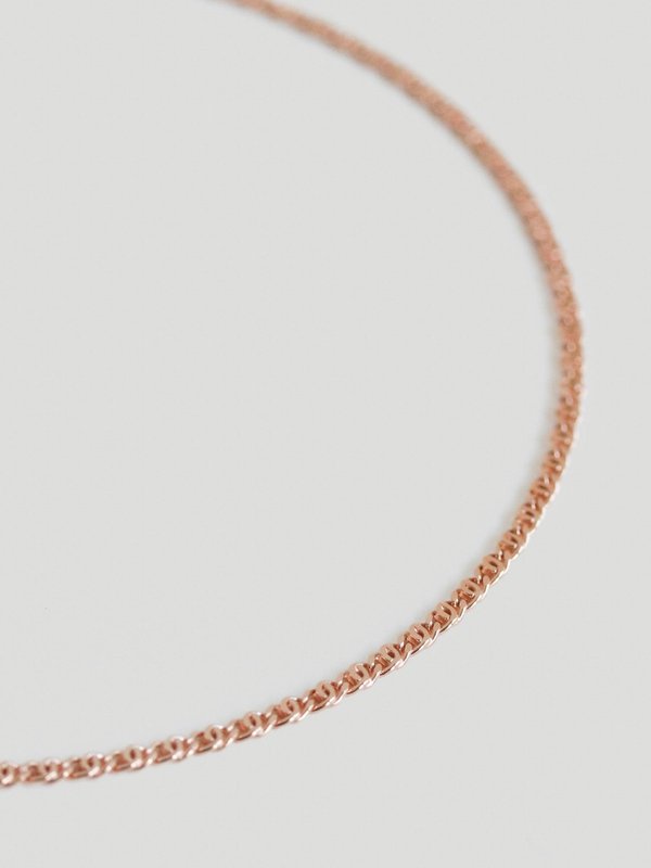 Snake Necklace in Rose Gold