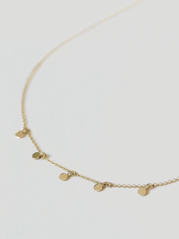 Dots Choker Necklace in Champagne Gold