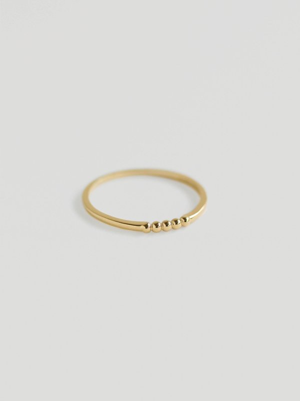 Sphere Ring in Champagne Gold