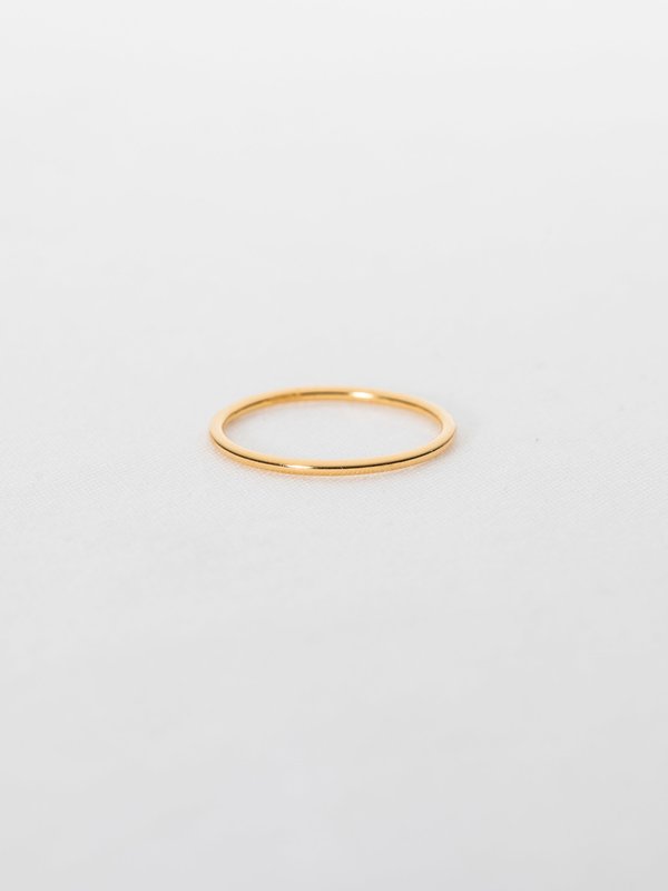 Basic Stack Ring Set in Champagne Gold